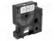 Tape  9mm  7m  white  Character colour  black