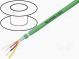 Wire  EiB/KNX,outdoor  2x2x0,8mm  solid  Cu  PVC  green  6.2mm