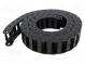 Cable chain  E2.15  Bend.rad  48mm  L  1000mm  Int.height  14.4mm