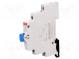 Module  pushbutton switch  250VAC  16A  DIN  9mm  monostable