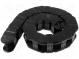 Cable chain  E4.32  Bend.rad  75mm  L  1008mm  open on both sides