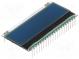 Display  LCD  alphanumeric  STN Negative  16x2  blue  55x27.94mm