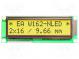Display  LCD  alphanumeric  STN Positive  16x2  yellow-green  LED