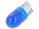 Filament lamp  automotive  W2,1x9,5d  blue  12V  5W  VISIONPRO  W5W