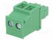 Pluggable terminal block  3.5mm  ways  2  angled  plug  female