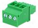 Pluggable terminal block  3.5mm  ways  3  angled  plug  female