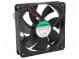 Fan  DC  axial  12VDC  120x120x25mm  158m3/h  40.5dBA  ball bearing