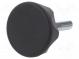 Knob  Ø  45mm  Ext.thread  M10  40mm  technopolymer PA  Cap  black