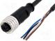 Connection lead  M12  PIN  4  straight  5m  plug  250VAC  4A  IP67