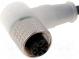 Connection lead  M12  PIN  3  angled  5m  plug  30VAC  4A  PNP NO LED