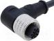 Connection lead  M12  PIN  4  angled  2m  plug  250VAC  4A  -25÷80°C