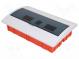 Enclosure  for modular components  IP40  Colour  white  400V