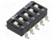 Switch  DIP-SWITCH  Poles number  5  OFF-ON  0.025A/24VDC  Pos  2