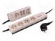 Plug socket strip  protective  Sockets  7  250VAC  10A  918J