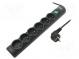 Plug socket strip  protective  Sockets  6  250VAC  10A  175J