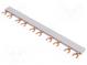 Busbar  10mm2  Poles  2  Urated  240/415V  Usurge rated  4kV  fork
