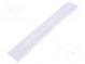 LED lens  rectangular  Mat  polycarbonate  transparent  H  12mm