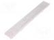 LED lens  rectangular  transparent  H  12mm  Outside dim  40x280mm