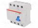 RCD breaker  Inom  25A  Ires  30mA  Max surge current  5000A  DIN