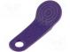 Pellet memory holder in and keychandin  violet