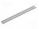 Stopper  for profiles  Width of the groove  8mm  L  2m  PP