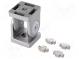 Hinge  for profiles  Width of the groove  8mm  aluminium
