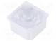 LED lens  square  Mat  polycarbonate  transparent  45°  H  12.55mm