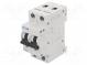 Circuit breaker  230/400VAC  Inom  20A  Poles  2  DIN  Charact  D