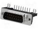 D-Sub  PIN  15  socket  male  with filter,10,29mm standard  THT