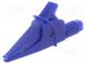 Crocodile clip  20A  blue  max.39mm  1kV  Connection  4mm socket