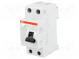 RCD breaker  Inom  25A  Ires  30mA  Max surge current  250A  230VAC