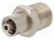 Adapter  metallic  Luer Lock  for dispensing cartridges  metal