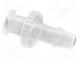 Adandpter  andllows for connecting andn 1/8 inch hose to and syringe