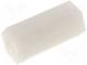 Screwed spacer sleeve  hexagonal  polyamide  M4  L  12mm
