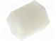 Screwed spacer sleeve  hexagonal  polyamide  M4  L  6mm
