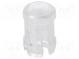 LED lens  round  Mat  polycarbonate  transparent  3mm  UL94V-2