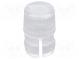 LED lens  round  Mat  polycarbonate  transparent  3mm  Front  flat