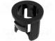 LED holder  5mm  one-piece  black  UL94V-2  L  7.1mm  Mat  polyamide