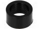 Nut  5mm  black  UL94V-2  L  5mm  Mat  polyamide