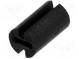Spacer sleeve  LED  Øout  4.5mm  ØLED  3mm  L  7.5mm  black  UL94V-2