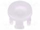 LED lens  round  Front  convex  Ømount.hole  4.6mm  UL94V-2