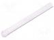 Fibre for LED  round  Ø5mm  Front  convex  straight  UL94V-2
