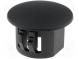 Stopper  polyamide  Wall thick 0.8÷3mm  Hole dia 12.7mm  black