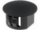 Stopper  polyamide  Wall thick 0.8÷3.5mm  Hole dia 15.9mm  black