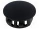 Stopper  polyamide  Wall thick 0.8÷3.3mm  Hole dia 22.1mm  black