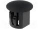 Stopper  polyamide  Wall thick 0.8÷3.5mm  Hole dia 9.5mm  black