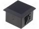 Stopper  polyamide  H 11mm  black  Dim 15x15mm  UL94V-2
