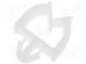 Snap handle  polyamide  Int.width  6.6mm  natural  UL94V-2