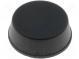 Self-adhesive foot  black  rubber  A  13mm  B  11.4mm  E  5mm