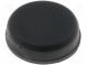 Self-adhesive foot  black  rubber  A  13mm  B  12.2mm  E  4.5mm